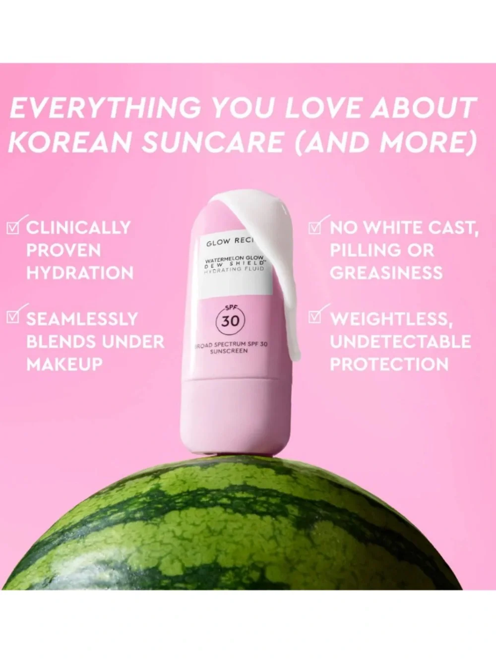 Glow Recipe Watermelon Glow Dew Shield Hydrating Fluid SPF 30- 1.69oz *BRAND NEW